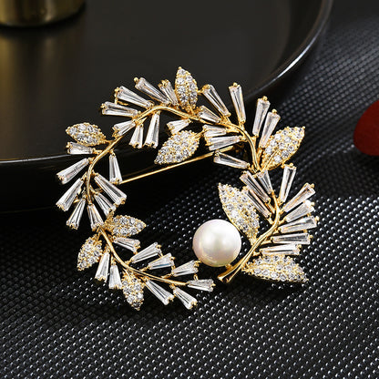 Vintage Pearl Garland Brooch