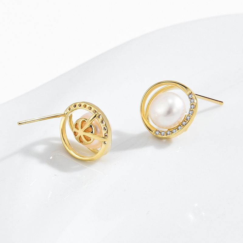 Pearl Hollow Earrings