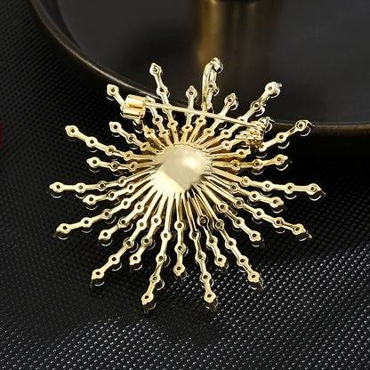 Pearl Sunflower Brooch