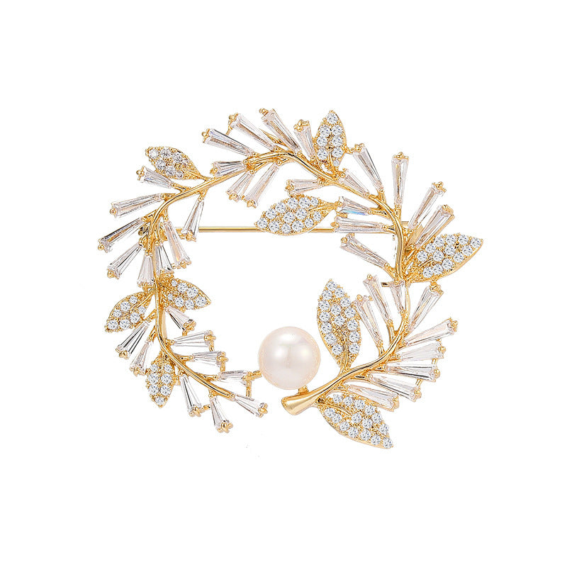 Vintage Pearl Garland Brooch